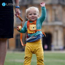 英国LittleLife儿童防走失胸背带配牵引绳便携安全两用宝宝学步带