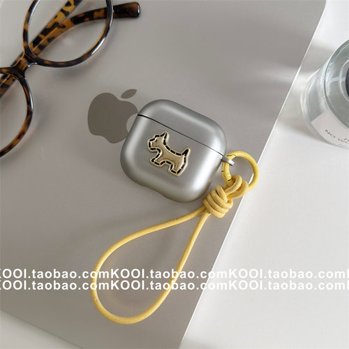 小众复古电镀银适用airpods4保护壳airpodspro3保护套新款苹果耳机保护壳pro2耳机套女款二三4代耳机壳超火