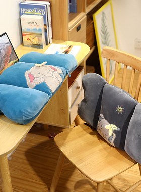 HWD卡通吉吉象靠垫大象办公室椅子护腰靠垫菲儿汽车腰枕腰靠车载