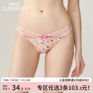 3条118好奇蜜斯女士内裤 女夏季 薄款 纯棉抗菌裆少女性感低腰三角裤