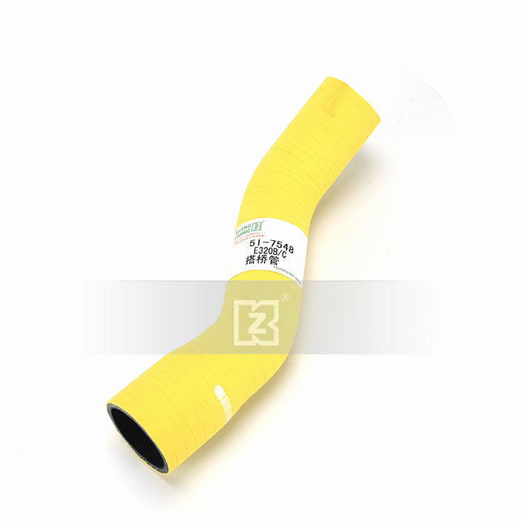 挖掘机卡特E320B/320C(S型)增压器进风管5I-7548橡胶搭桥管KZ品牌 - 实物图