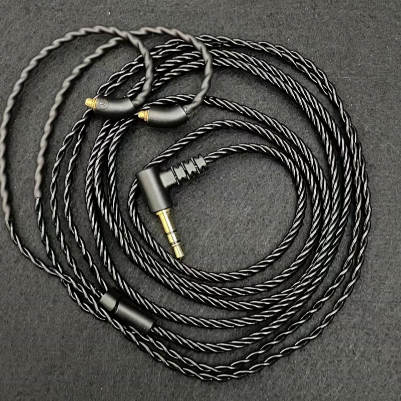 4股单晶铜镀银升级线DIY发烧有麦MMCX适用SE215/535/846N3apUE900