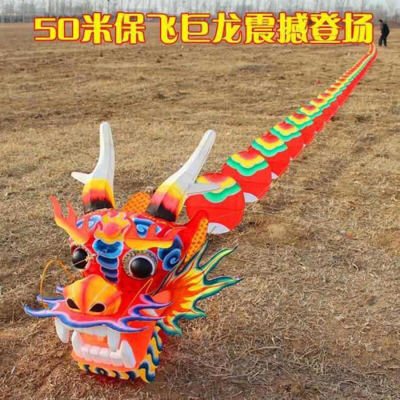 龙头蜈蚣风筝大型成人传统手工立体龙风筝互动大型骨架结实巨龙