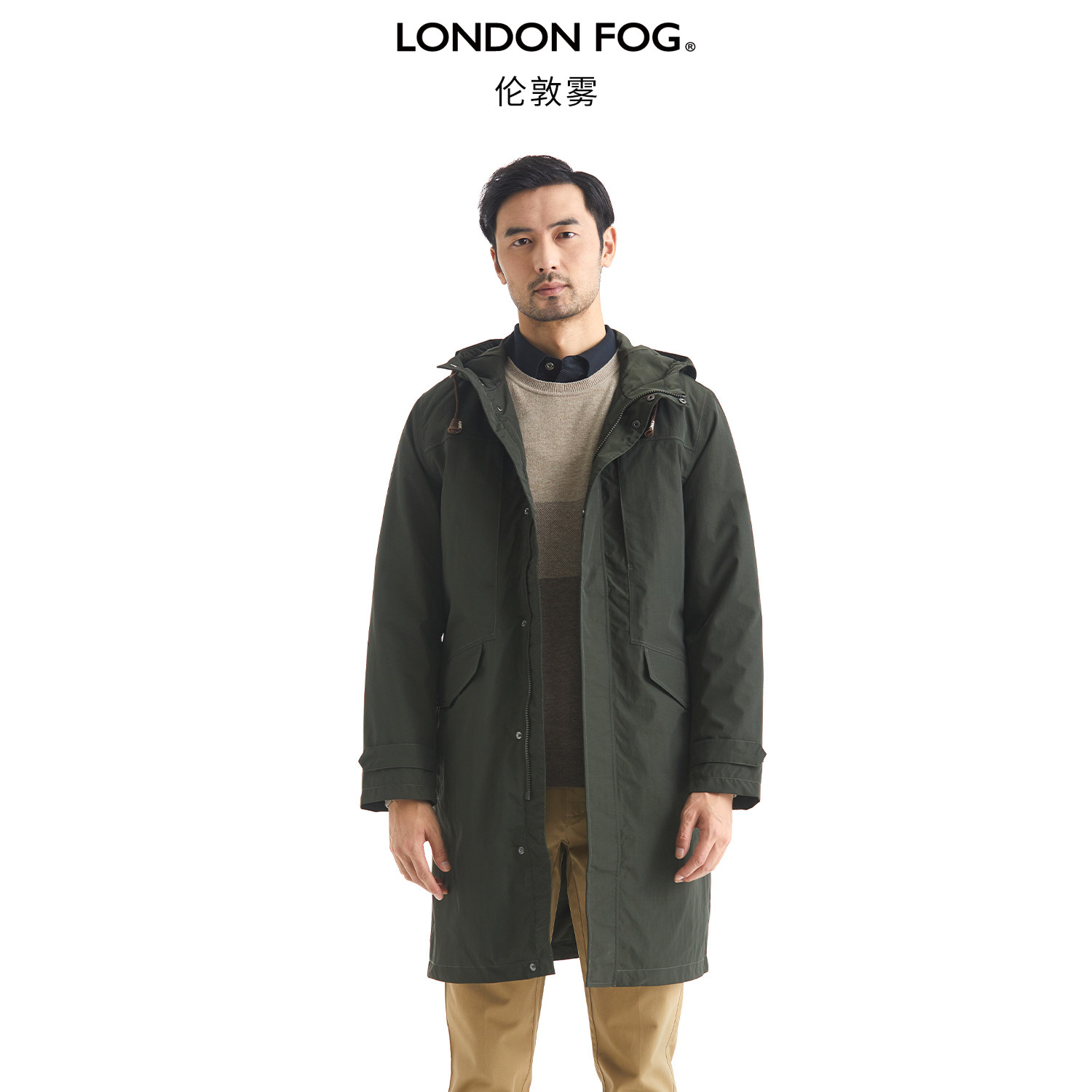 伦敦雾秋冬羽绒服连帽可脱羽绒胆中长款加厚户外保暖防风款外套男,男装,羽绒服,淘宝优惠券,粉丝福利购,淘宝优惠卷
