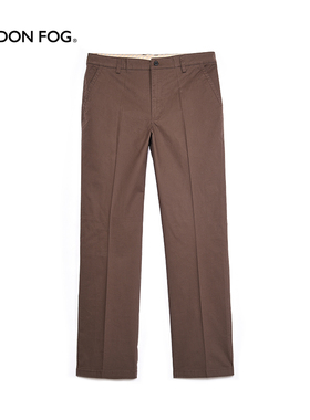 伦敦雾秋冬新款黑色商务休闲裤男士长裤微弹直筒简约舒适裤子男潮