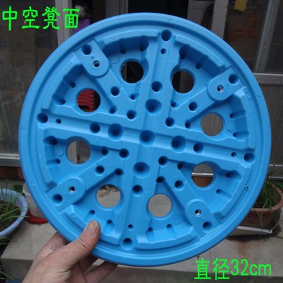 塑料钢筋凳吸塑凳面红色圆中空凳