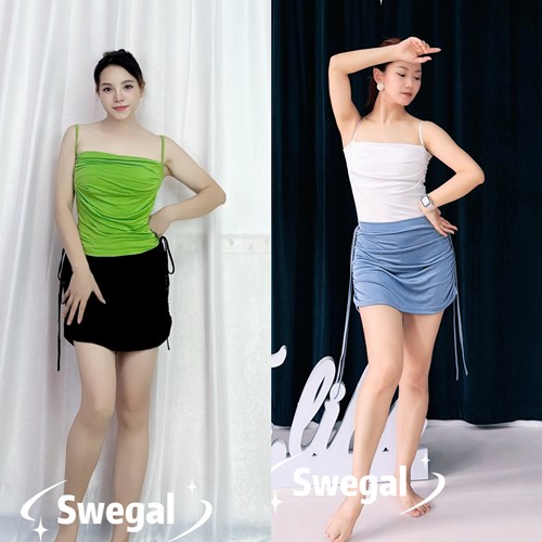 SWEGAL肚皮舞短裙高弹亲肤百搭款