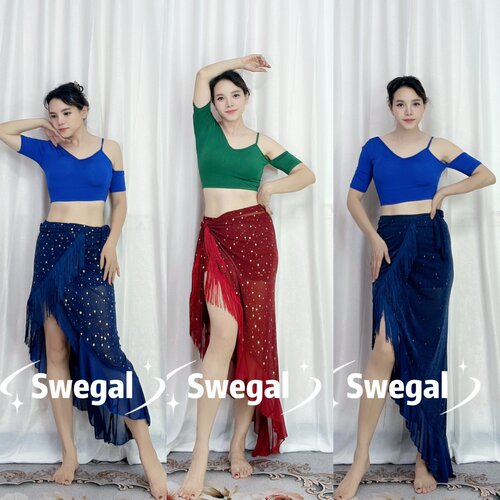 swegal星星网流苏臀巾裙