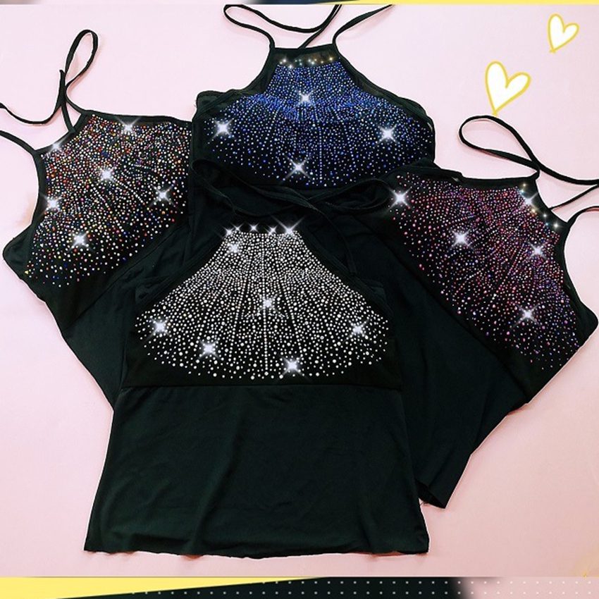 swegal肚皮舞练功服短款背心