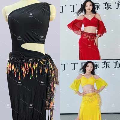 swegal东方舞臀巾金色树叶臀巾