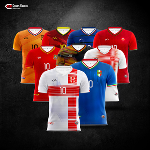 赛客cikers足球服定制男GW豪门盛宴2021短袖训练服学生队服球衣