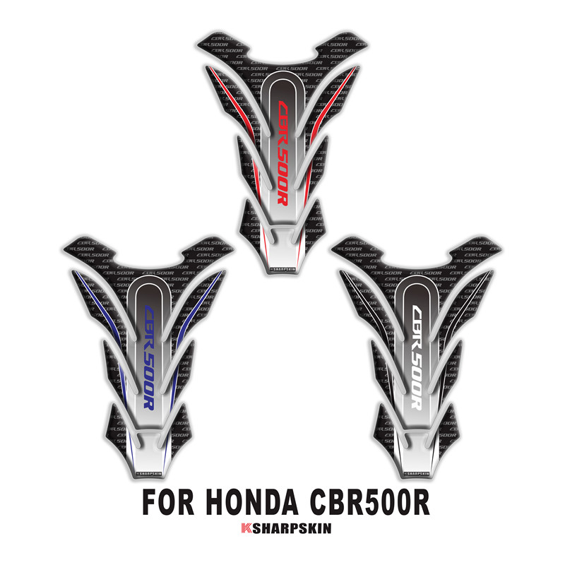用于 本田 CBR500R 改装油箱贴 彩色鱼骨贴花 车身保护贴纸 防刮