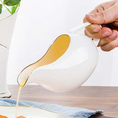 西餐牛排专用金边汁斗骨瓷酱料斗汁盅味汁杯奶盅迷你奶缸奶罐奶杯