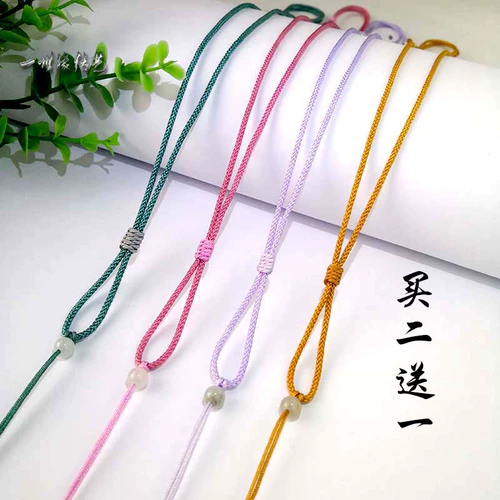 Плетеная подвеска ручной работы, ремешок, изумрудное золотое ожерелье из шнура, простой и элегантный дизайн