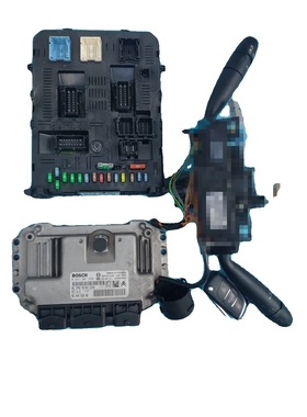 适用标致307车身发动机电脑板ECU组合开关模块0261201636着车一套