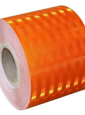 油罐车专用橙色带危险品反光膜高亮加厚不褪色不脱皮粘性好