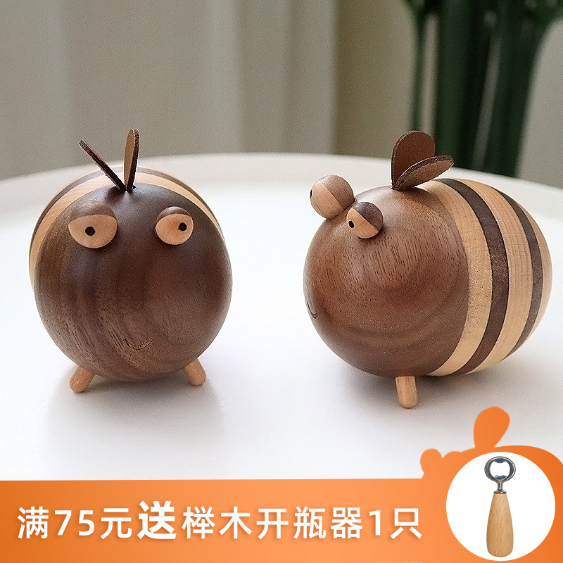 感触自然可爱萌物蜜蜂牙签盒