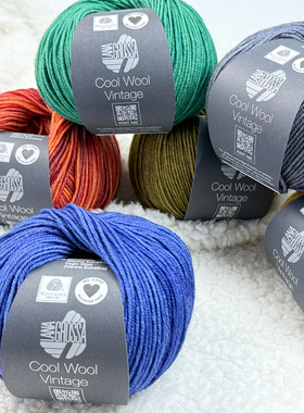 德国LANA GROSSA Cool wool Vintage复古美利奴羊毛线