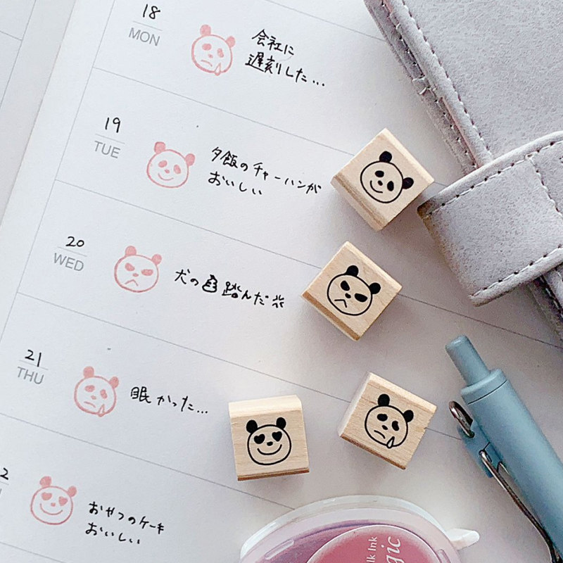 日本KODOMO NO KAO 手账专用木头印章 专柜回收包装磨损特价,文具电教/文化用品/商务用品,手帐印章,淘宝优惠券,粉丝福利购,淘宝优惠卷