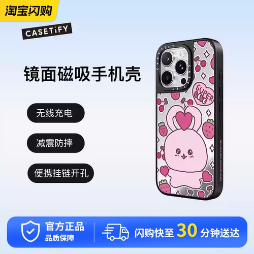 CASETiFY  超级爱心大派送 镜面磁吸手机保护套适用于苹果iPhone16ProMax/16Pro防摔手机壳