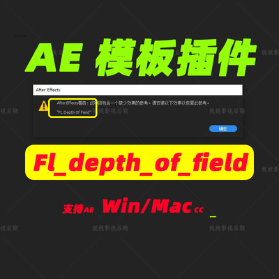 AE插件FL_Depth_of_Field out_of_focus景深模糊插件 win mac