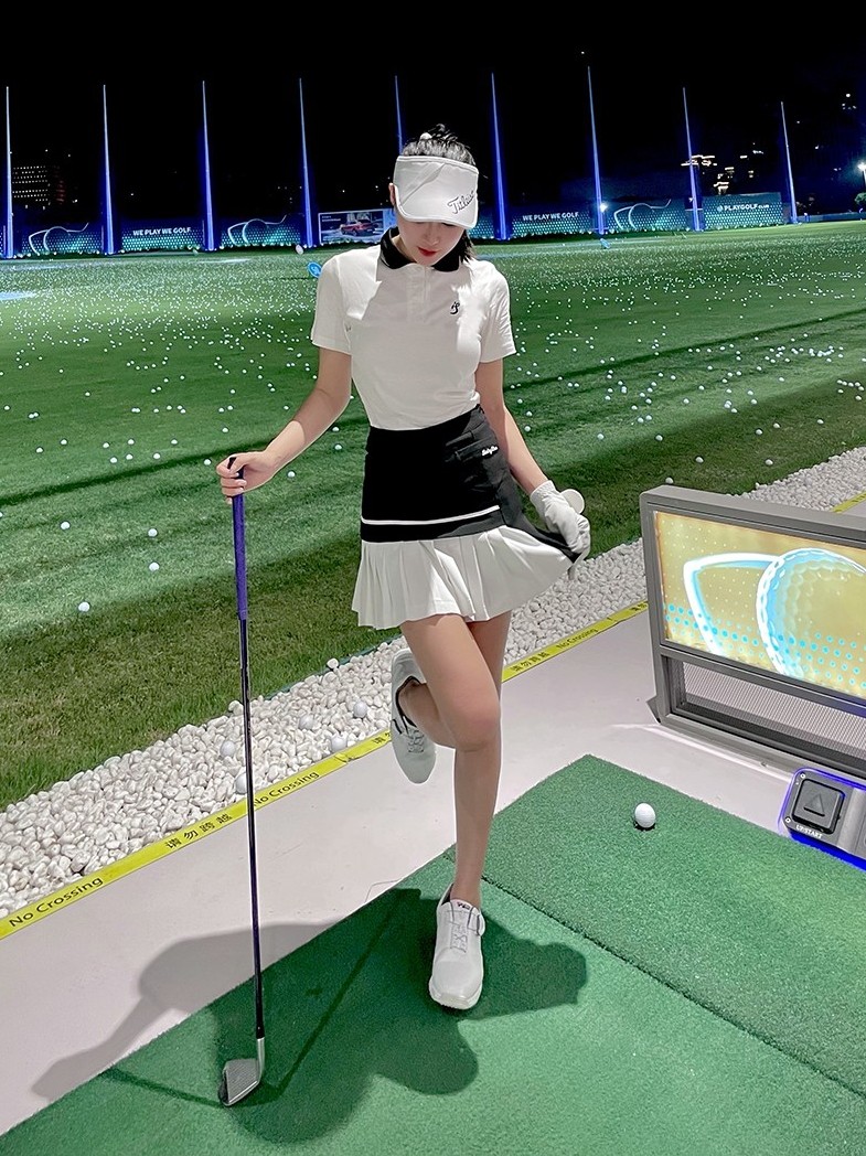 韩国高尔夫服装女夏polo衫短袖T恤速干百褶短裤裙子网红球服套装,运动/瑜伽/健身/球迷用品,高尔夫上装,淘宝优惠券,粉丝福利购,淘宝优惠卷