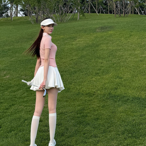 TASHIGOLF时尚速干上衣开花裙