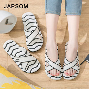 日本进口家居拖鞋女夏季室内情侣软底防滑浴室洗澡居家凉拖鞋女士