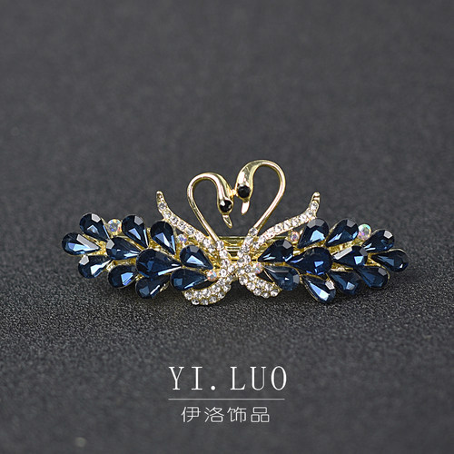 精致小号优雅发夹后脑勺水晶