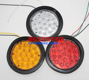 中号集半挂车后尾灯24V货车led尾灯l拖挂车尾灯橡皮圆形尾灯