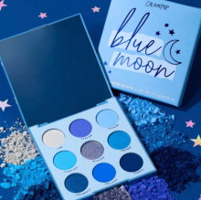 美国colourpop眼影colorpop九色blue moon蓝月亮 卡拉泡泡蓝色盘