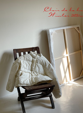 Clair de la lune_“日式香软吐司”2.0小立领 鸭绒面包服外套