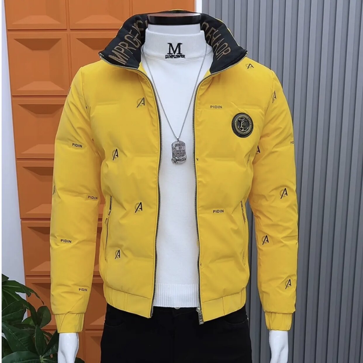 新款男士立领棉衣韩版修身时尚保暖棉服外套潮流高级感棉服外套潮