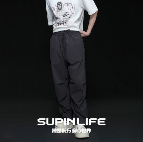 素拼男装D春夏季新款休闲裤潮牌宽松运动长裤SPBXK523074AM