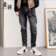 素拼男装 复古潮牌SPBZK15854A 高街水洗宽松时尚 冬季 牛仔裤