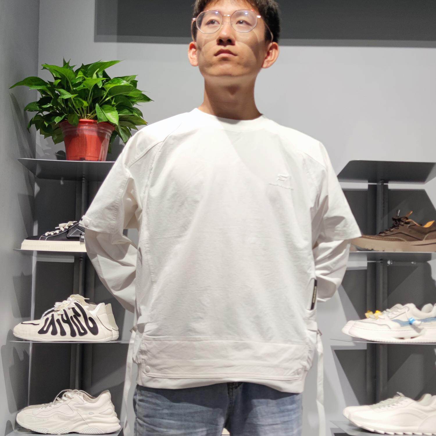 假两件素拼潮牌11套头
