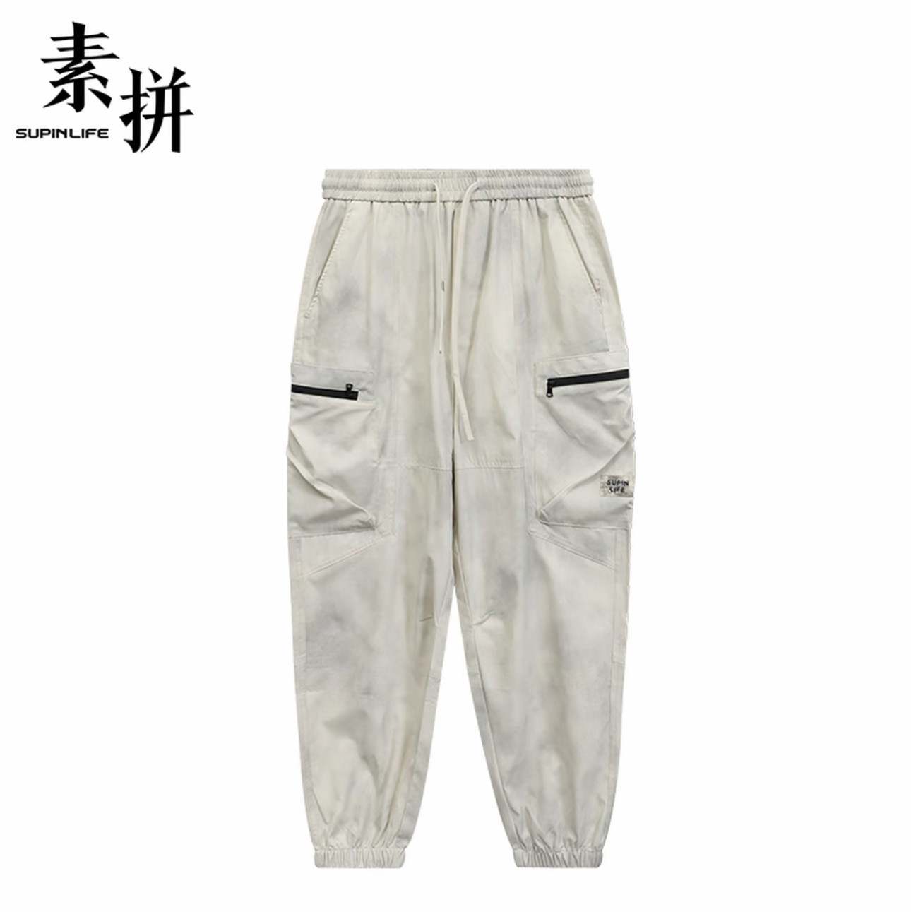 素拼男装夏季新款休闲裤束脚裤多口袋宽松工装潮流SPBXK523267AM