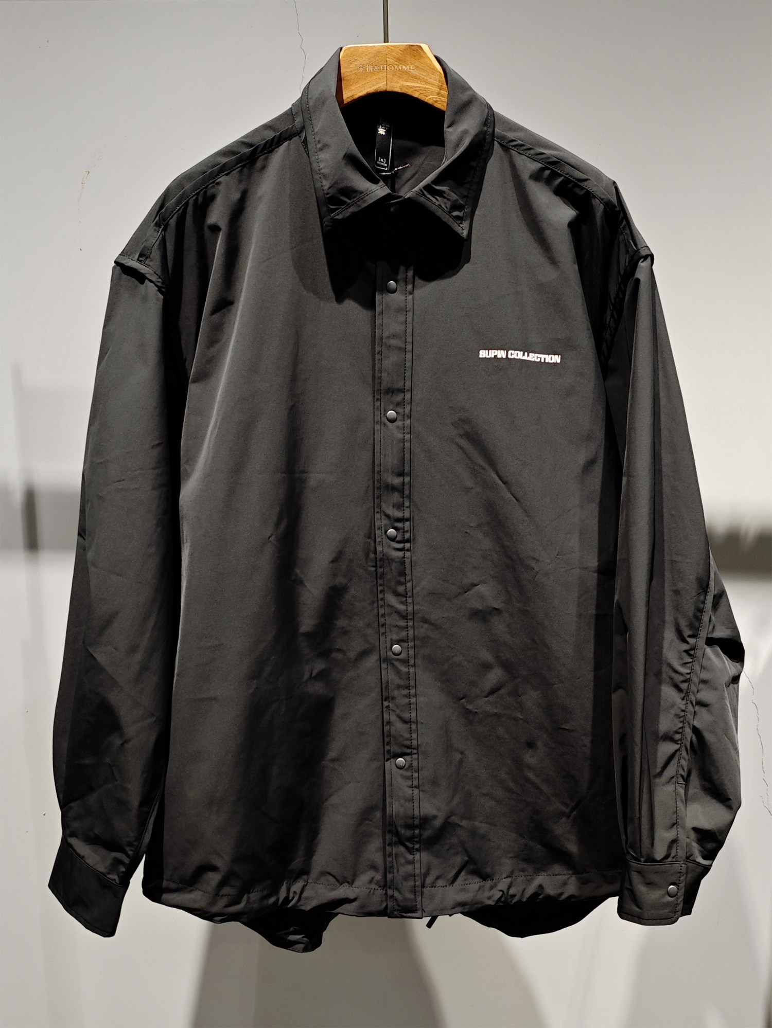 素拼男装2024春夏季新款夹克黑标设计感宽松炸街痞帅百搭外套外衣