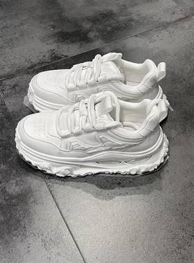 素拼男装2025冬季新款休闲鞋做旧老爹鞋气垫增高SPCSS557159AM