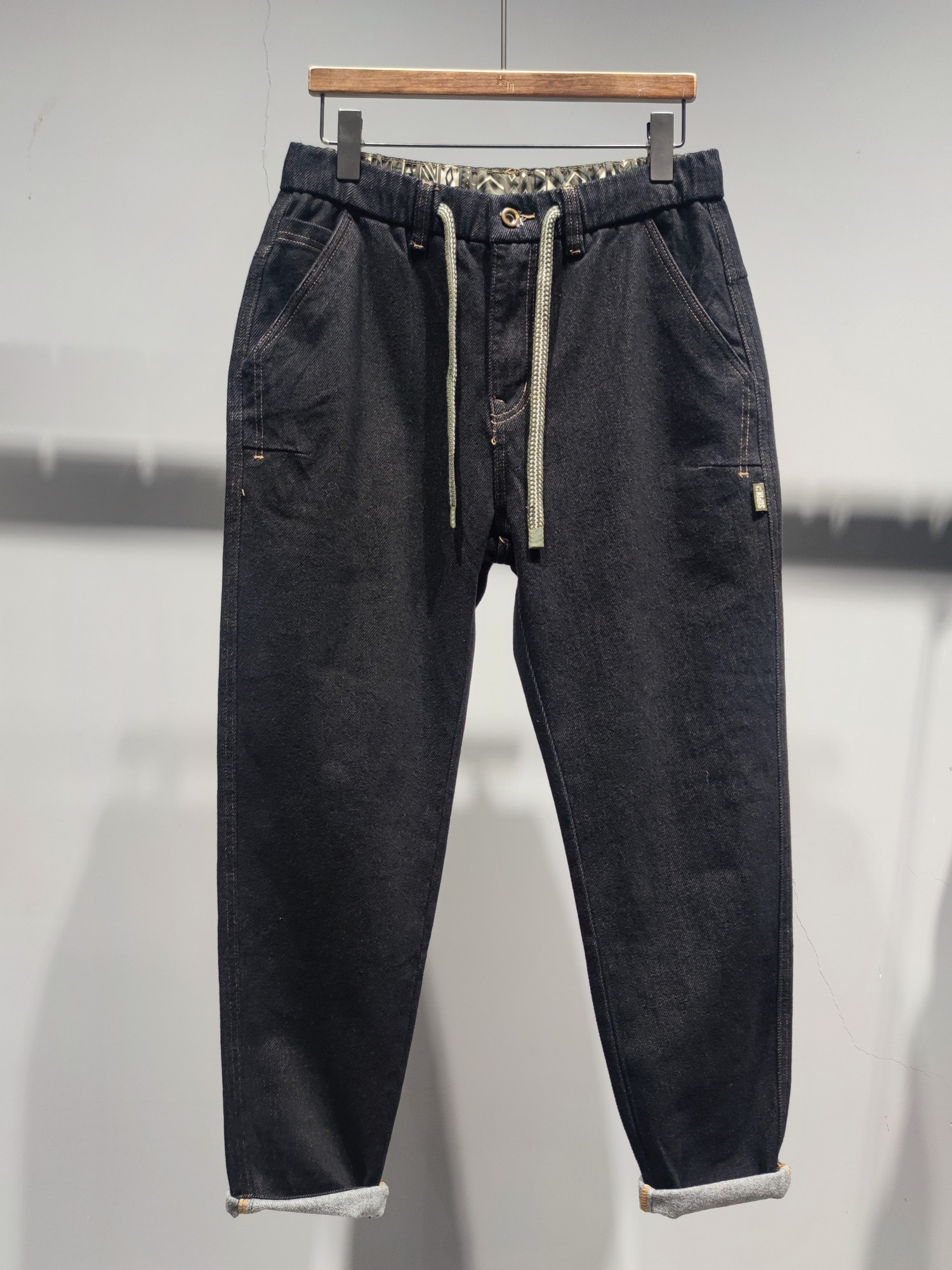 素拼男装冬季新款牛仔裤潮牌设计感直筒显瘦丹宁长裤棉弹,男装,牛仔裤,淘宝优惠券,粉丝福利购,淘宝优惠卷