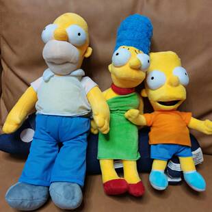 卡通可爱The 正版Simpsons辛普森毛绒公仔玩偶包包装饰男女生礼物