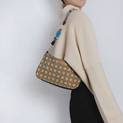 Оригинальная весенняя сумка подмышку, небольшая дизайнерская ретро милая сумка через плечо, французский стиль