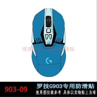 适用罗技G903鼠标防滑贴吸汗贴hero类蜥蜴皮菱形纹理贴纸贴膜全包