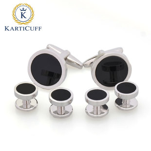 燕尾服门襟扣 袖扣套装法式衬衫袖钉男士礼服长袖衬衣可拆螺栓