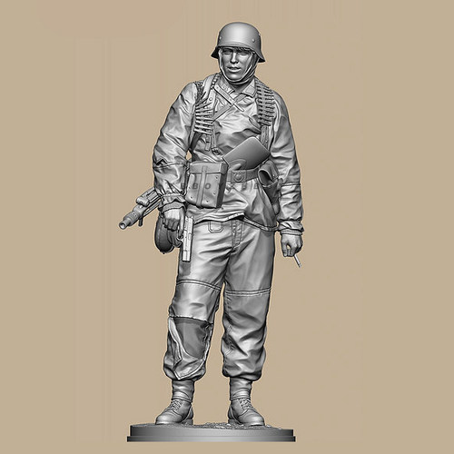 1/16 二战欧洲兵人  树脂兵人 白模(原特)  A-1946
