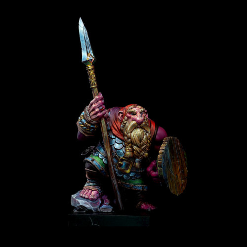 人高 50mm 65mm 野人部落-长毛兵 树脂兵人 白模 TD-7797/3D