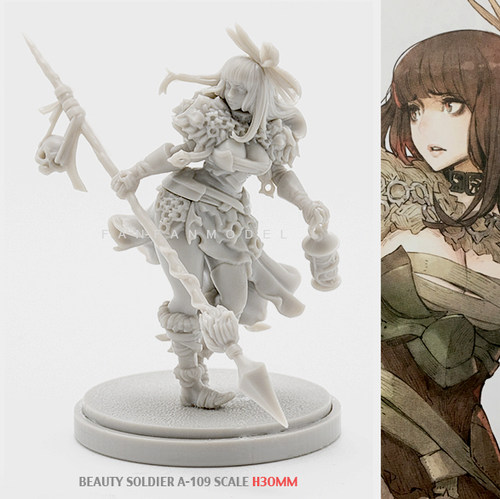 30MM KD Beauty Soldier 女神系列(白模) A-109