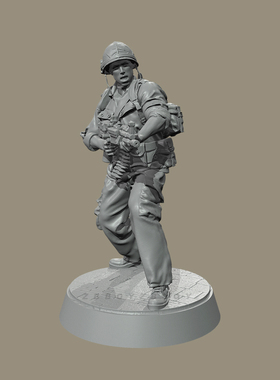 人高 38mm 50mm 越战兵人 树脂兵人 模型 白模  TD-7294/3D