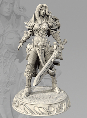 剑士的尊严 人高 30mm 40mm 65mm 树脂兵人 白模 TD-7579/3D