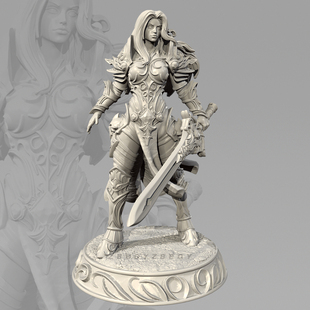 剑士的尊严 人高 30mm 40mm 65mm 树脂兵人 白模 TD-7579/3D